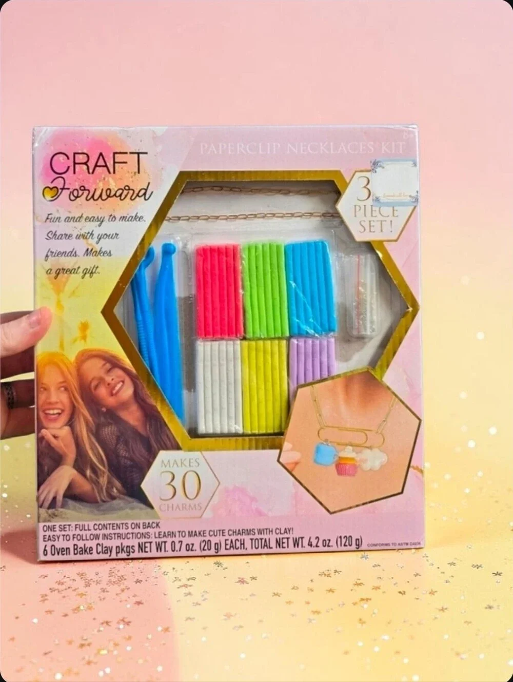 CRAFT Forward | Ages 8+ Clay Jewelry Making Crafting Kits | Two Sets! | NIB!